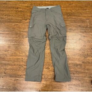 Kuhl Green Outdoor Hiking Renegade Convertible Stealth Zip Cargo Pants Men 30x30